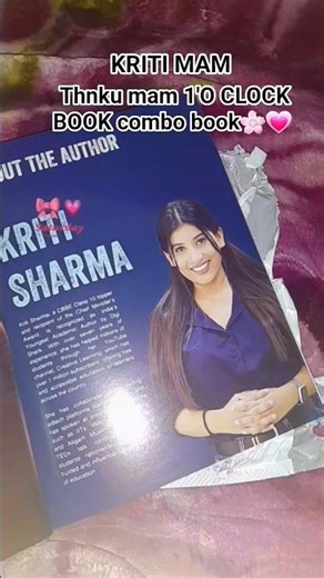 1'O CLOCK BOOK by Kriti Sharma mam..💗🌸😊😋 #1'O CLOCK book#combobook #kritisharmamam