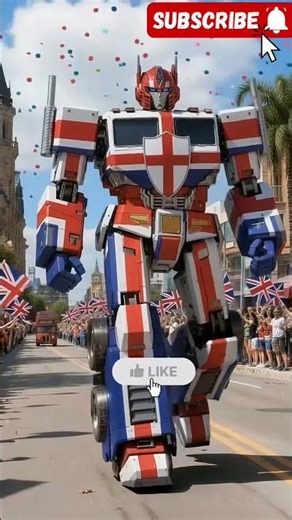 Epic Giant Robots Parade: UK, Germany, Italy! | Viral Street Celebration #shorts