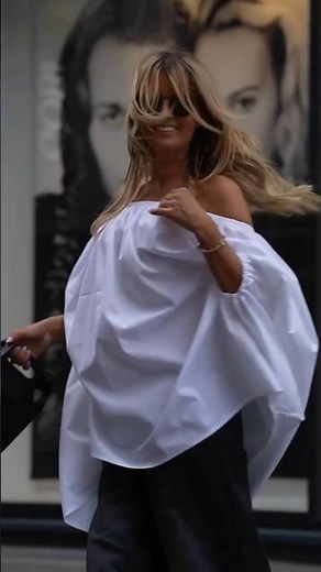 Off-the-Shoulder Blouse: How to achieve a sophisticated and chic look ✨ #streetstyle #outfitideas