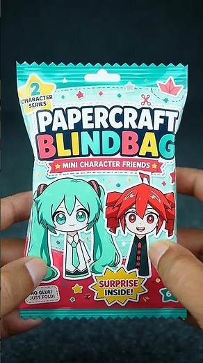 Hatsune Miku x Kasane Teto My Sprunki OC DIY Papercraft Candy Blindbag #diy #craft