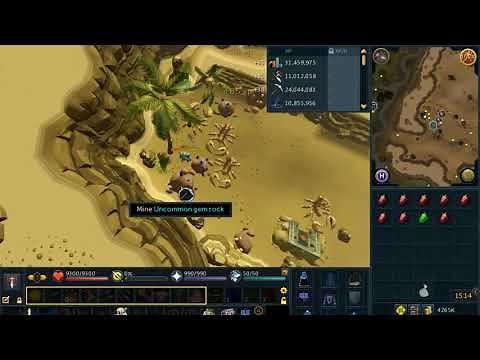 RS3 F2P Gem Rocks - 90k Crafting xp/h & 72k+ Mining xp/h