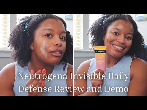 Neutrogena Invisible Daily Defense SUNSCREEN SPF 60+ Review and Demo | Is this secretly MATTIFYING?