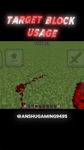 How to Use Target Block in Minecraft 🎯 #minecraft #tutorial #redstone #gaming