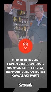 🇬🇧 Our Kawasaki Engines Authorised Dealers are here to help🙌 As you gear up for landscaping projects, lawn care maintenance, or other outdoor tasks, finding a dealer allows you to prepare ahead of time and ensure your Kawasaki-powered machine runs smoothly. Our dealers are equipped with the expertise to provide you with high-quality service, support, and genuine Kawasaki parts. Ready to connect with a trusted dealer? Simply visit our website and use our 'Find a Dealer' tool: https://loom.ly/Q