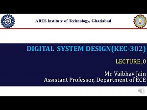 L0 | Introduction (Syllabus & Course Outcomes) | Digital System Design (KEC302) | Hindi