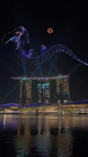 Dragon Drone Show 2024 | Marina Bay Sands Singapore