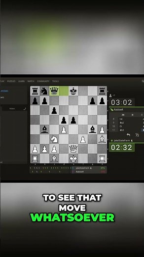 Chess Surprise: The BEST Computer Move I've Ever Seen! #shorts
