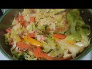 preparing and cooking cabbage 🥬