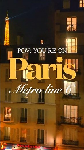 POV: You're on Paris Metro Line 6 at Night ✨🇫🇷