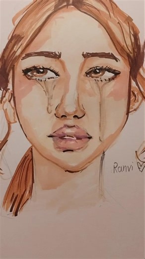 color with me using alcohol markers 💙✨ #art #alcoholmarkers #girl #coloring #drawing