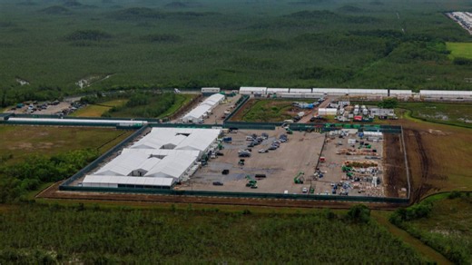 Democratic lawmaker dubs Alligator Alcatraz an “internment camp”