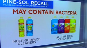 CBS Evening News:Pine-Sol cleaners recalled over bacteria