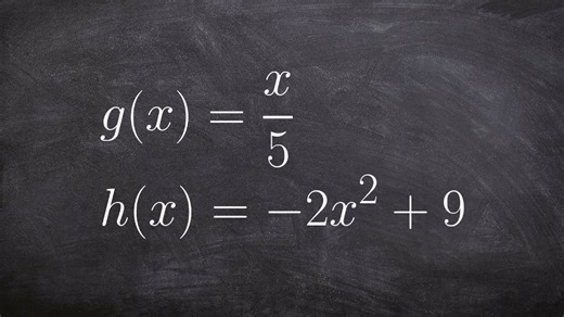 Evaluating the composition of two functions, linear and quadratic