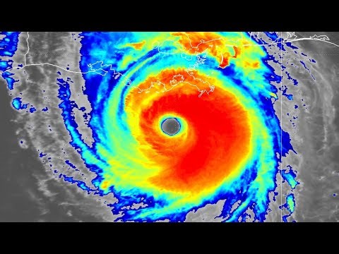 Infrared Satellite Video of Hurricane Andrew (1992)