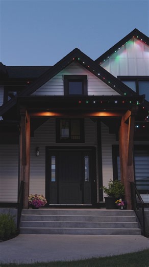 Why climb ladders when your home can look great all year—stress-free? Imagine your home perfectly lit whenever you want it—subtle, elegant lighting for everyday curb appeal, or bold colors for celebrations and special occasions—all without tangled lights, trips up a ladder, or last-minute scrambling. That’s what Lighting IQ delivers for homeowners across the Fraser Valley and Lower Mainland. We specialize in custom permanent LED lighting systems designed for rooflines and architectural accents. 