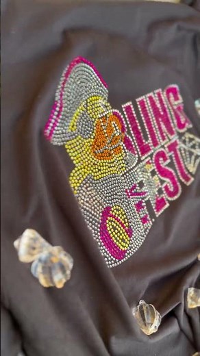 Bling Fest Ready 💎 Check Out This Super Sparkly T-Shirt! #Shorts