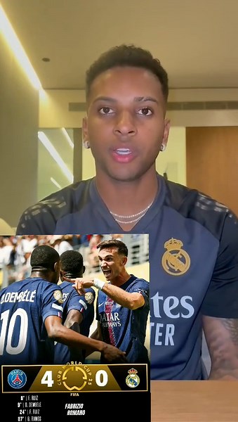 Rodrygo's Interview on Paris Saint Germain Victory