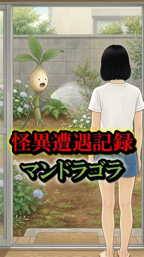 庭に生えてきた植物が奇声を上げながら水まきしたら花畑になった話 / 怪異遭遇記録：マンドラゴラ 庭の住人