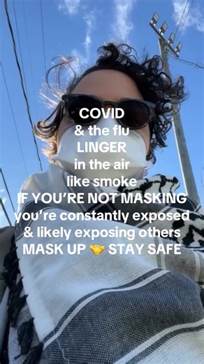 #flu #2026 maskbloc.org and covidactionmap.org to search for free respirator (KN95, N95) mask distro COVID & the flu LINGER in the air like smoke IF YOU’RE NOT MASKING you’re constantly exposed & likely exposing others MASK UP 🤝 STAY SAFE