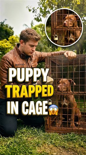 Saving puppy from the cage 🐶 #fbreels #rescue #animalrescue #cage #trapped #Pitbull #puppylove #dog #DogRescueStory #AI #usa #uk Content Transparency: Visuals & sound effects are AI-assisted. Story, scripting, editing, and animation are crafted by our team. | HopeTail Rescue