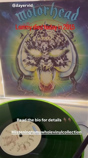 David Curtis on Instagram: "#64 Listening to my whole vinyl collection. Motörhead- Overkill The bands second album and released March 1979 It’s New Year’s Day and I fancied something to blow the cobwebs away so I chose this belter on lovely translucent green vinyl. I’ve always been a Motörhead fan since hearing them as a kid. unusually I can’t remember where I got this album. I’ve had it for about 40 years though. I got to see Motörhead in 1983 at the Newcastle City Hall, it has to have been the