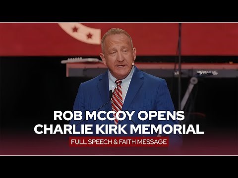 Rob McCoy Opens Charlie Kirk Memorial: Full Speech & Faith Message