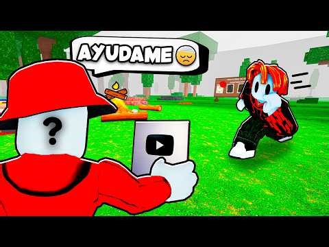 Ayude a un YOUTUBER FAMOSO en 99 NOCHES en el BOSQUE ROBLOX