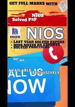 NIOS Physics Question Paper Class 12 Solved | Physics 312 April 2025 Board Paper