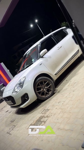 Swift alloy wheel done ☑️ from Drift On Drive Automotive | #marutisuzuki #swift