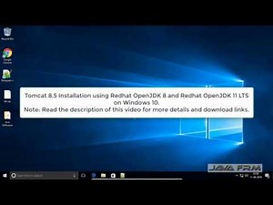 Tomcat 8.5 Installation using Redhat OpenJDK 8 and Redhat OpenJDK 11 LTS on Windows 10