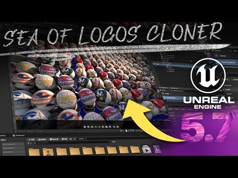 "Sea of Logos" Effect with Unreal Engine Motion Design Cloner