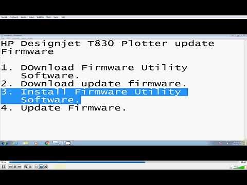 HP Designjet T830 Plotter Firmware Update