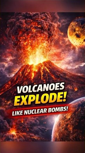 Why Volcanoes EXPLODE! 🌋 #Science #space #shorts