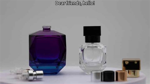 Wholesale 30ml 100ml Perfume Glass Bottles Customizable Lid Flat Sturdy Durable with Gift Box Configuration