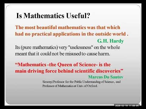 Guest Lecture on Mathematical Modelling An Introduction | 19th Feb 2026