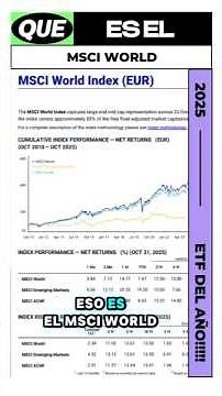 🌍 MSCI WORLD: El ÍNDICE que TODO PRINCIPIANTE debe ENTENDER antes de INVERTIR 📈💡 #dinero #msciworld