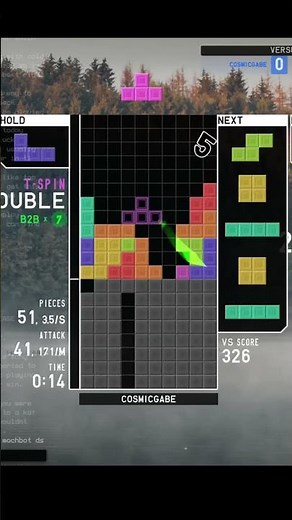[TETR.IO] 216APM to beat Mochbot Tetris AI #tetris #gaming #games #tetrio #gameplay