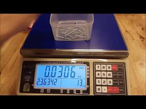 CHS-30D Counting Scale - Tutorial #5 - Counting w/ Known Weight