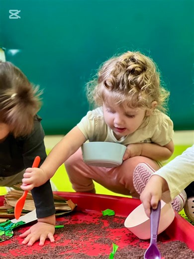 17 reactions | Today our children explored an autumn themed tuff tray...