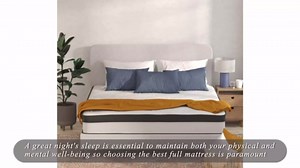 Offex Twin Size 12 Inch Memory Foam Padding, Foam Cushioning Pocket Spring Mattress - White