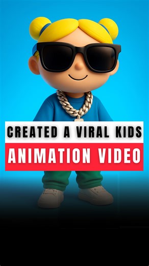2.2K views · 1.1K reactions | How to create a viral kids animation...