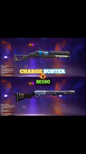 WHEN CHARGE BUSTER MEETS M590 | Free Fire #shorts #shortsviral