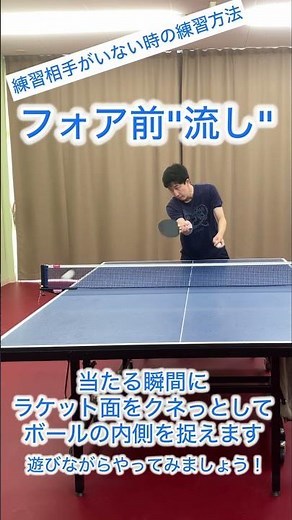 フォア前レシーブの流し #tabletennis #卓球 #pingpong