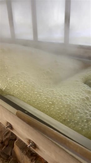 We’re cooking till 5pm today!! Make sure to stop by to enjoy the sweet smell and grab you some syrup before or after enjoying the sorghum festival!! | Hughes’ Sorghum Syrup