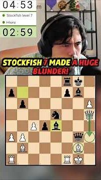STOCKFISH 7 MADE A HUGE BLUNDER vs Hikaru Nakamura