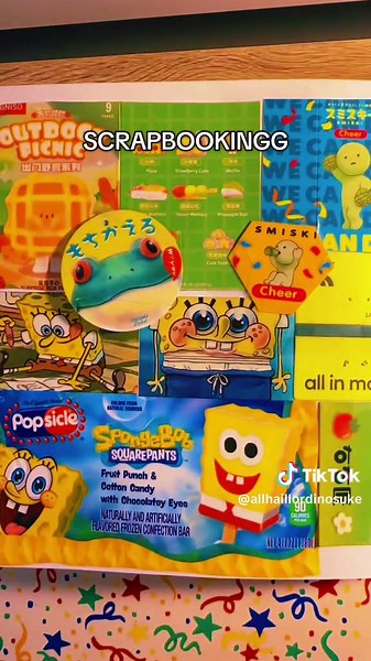 Silly Spongebob Art Ideas for Scrapbooking