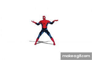 that spiderman dancing gif in a higher quality than it was ever meant to be seen in on Make a GIF