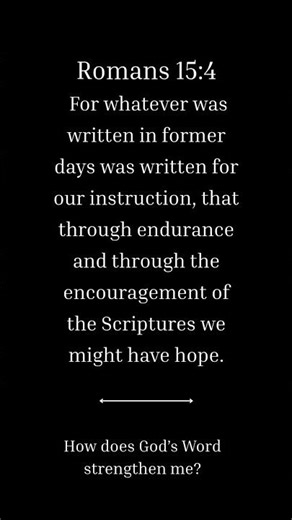 God’s Word Gives Hope