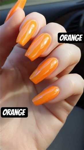 orange nail designs