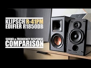 Klipsch R-41PM vs Edifier R1850DB || Sound & Frequency Response Comparison
